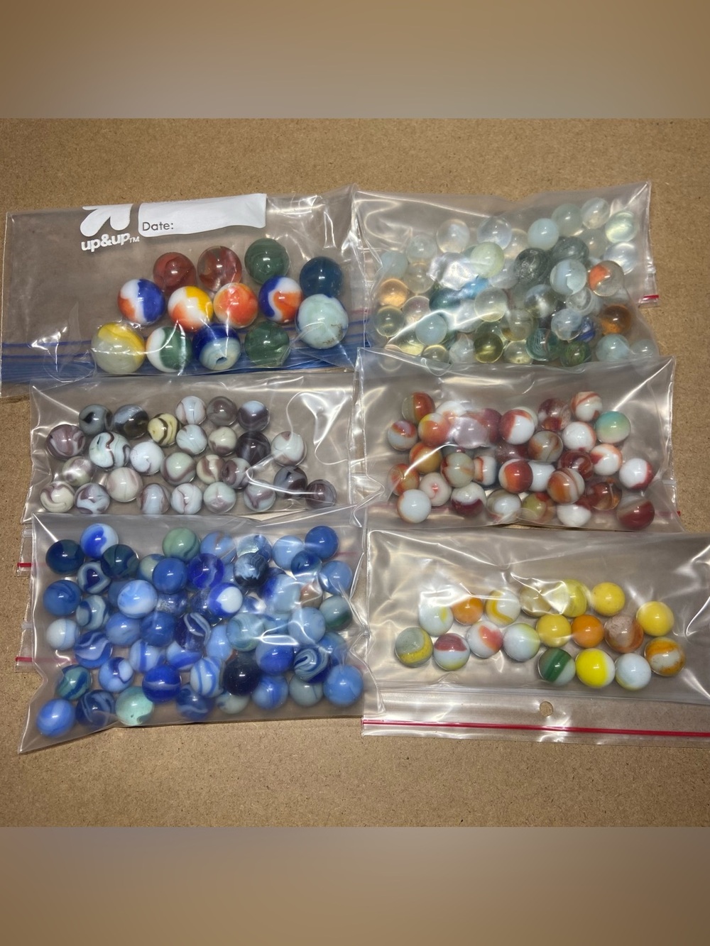 OLD VINTAGE MARBLES Mixed Brands Lot From Family Estate